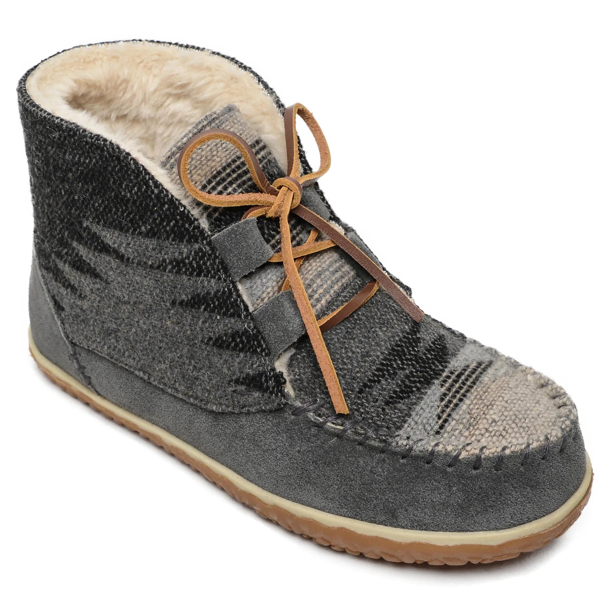 Minnetonka Torrey Boot - Womens Slippers Grey Regular