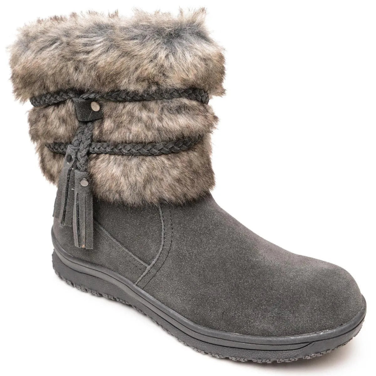 Minnetonka Everett- Womens Boots Charcoal Regular