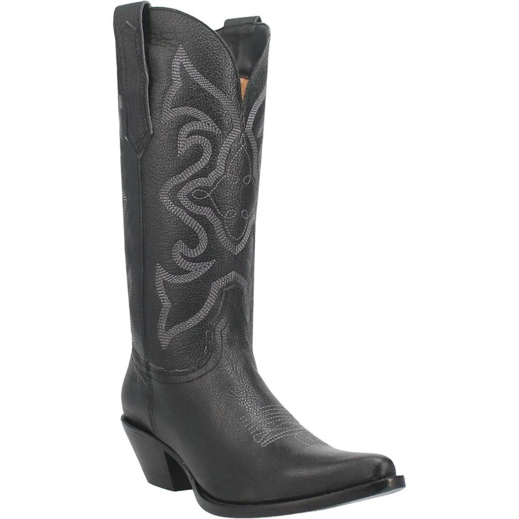 Dingo Out West (Leather) - Women's Cowgirl Boot Black Regular