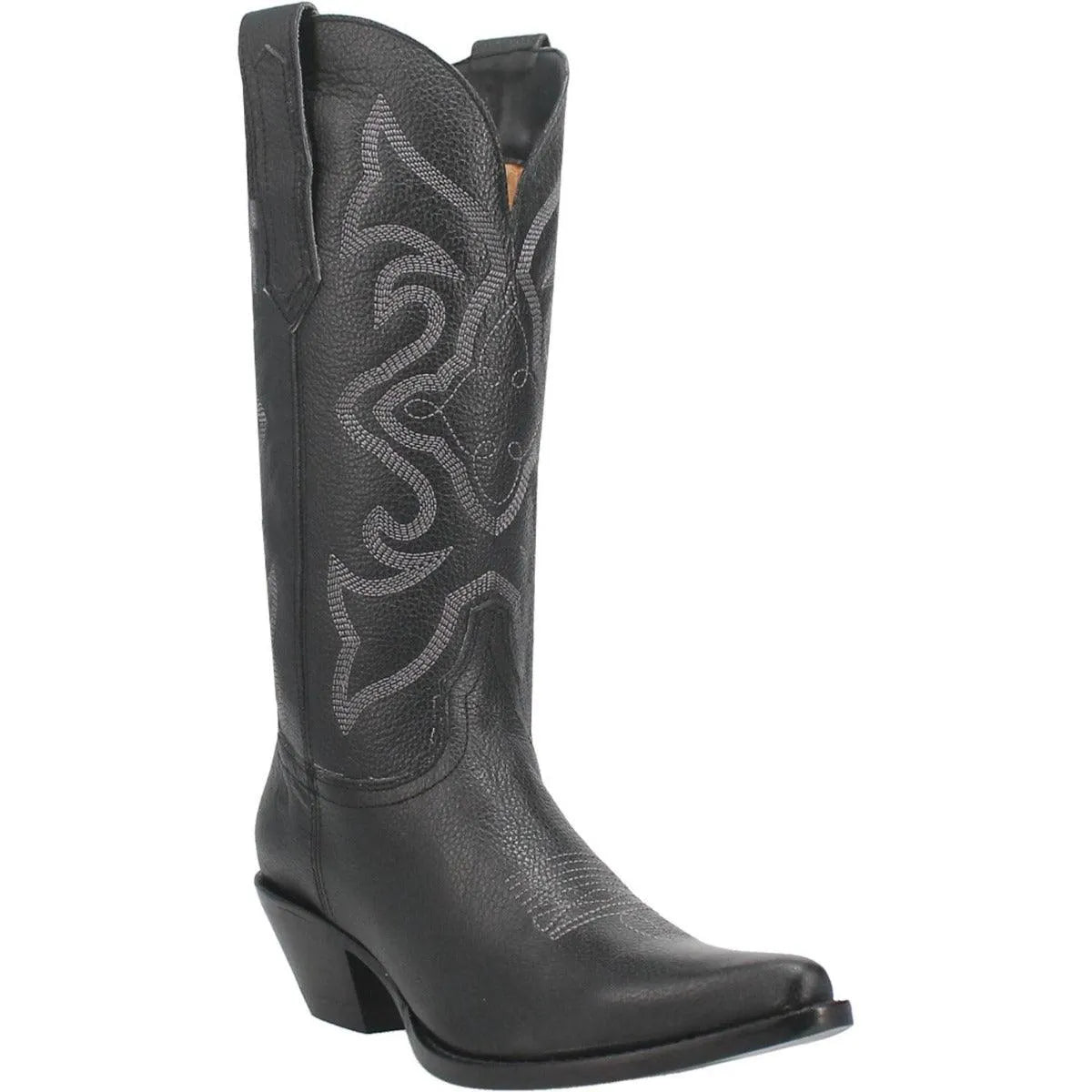 Dingo Out West (Leather) - Women's Cowgirl Boot Black Regular