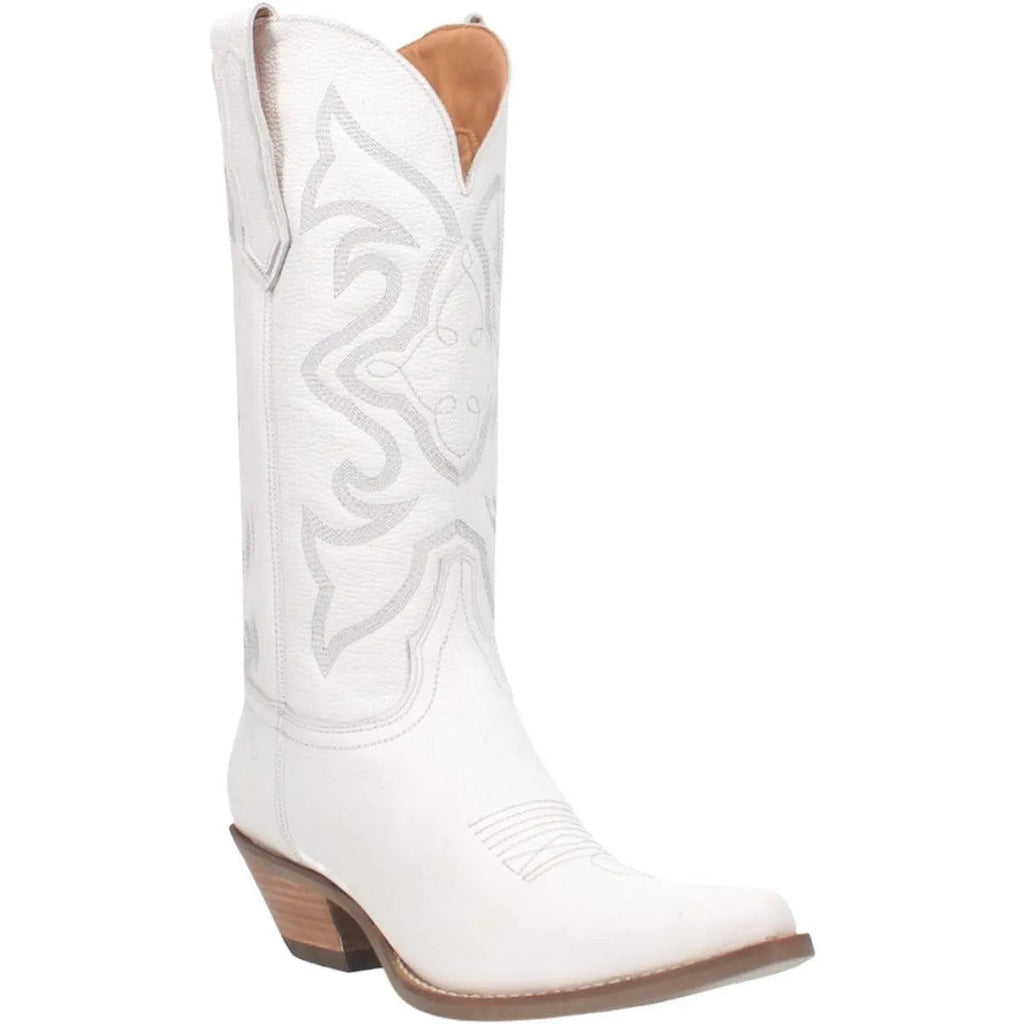 Dingo Out West (Leather) - Women's Cowgirl Boot White Regular