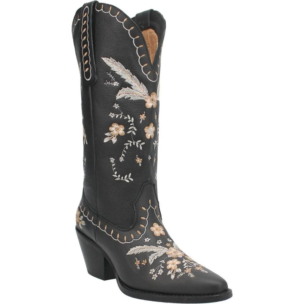 Dingo Full Bloom - Womens Cowgirl Boot Black Regular