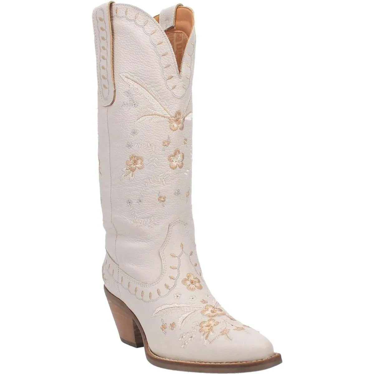 Dingo Full Bloom - Womens Cowgirl Boot White Regular