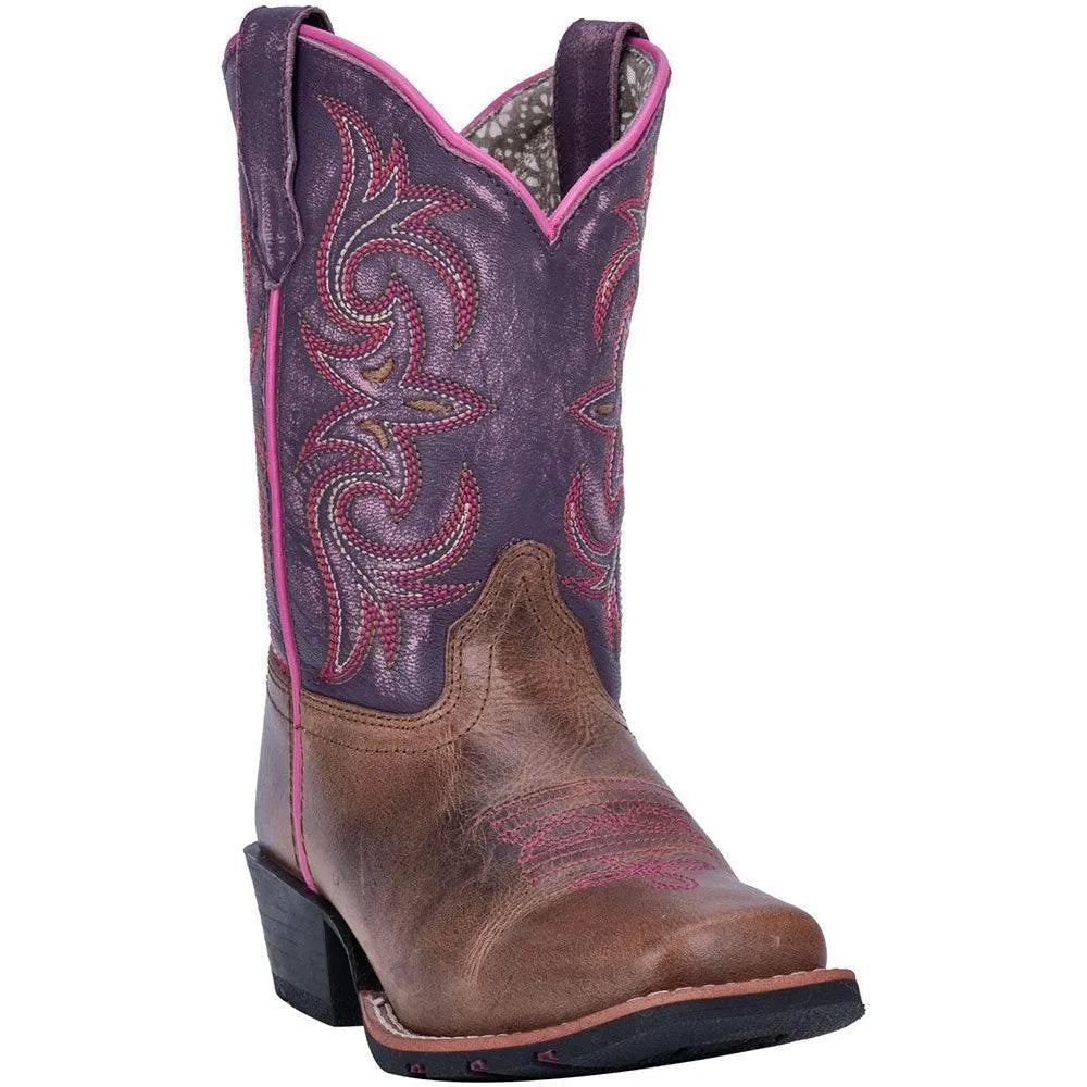 Dan Post Majesty - Little/Big Kids Cowgirl Boots Brown Regular