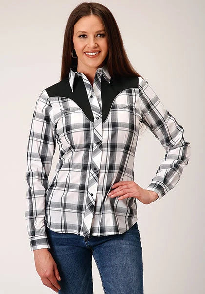 Roper 1505 Fancy Applique (Black) - Women's Western Shirt