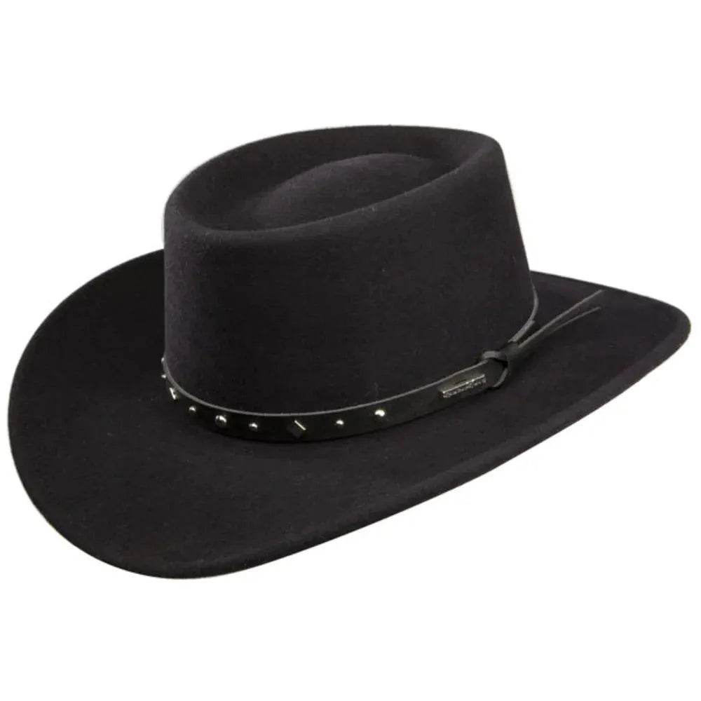 Stetson Black Hawk - Soft Wool Felt Cowboy Hat Black