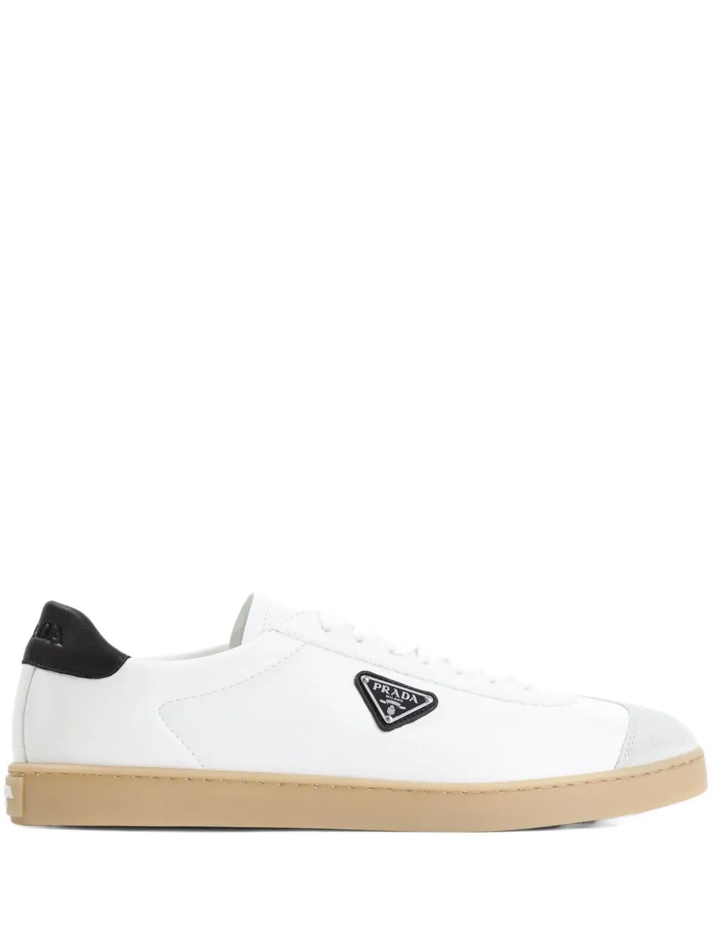 Prada Men Lane Leather Sneakers