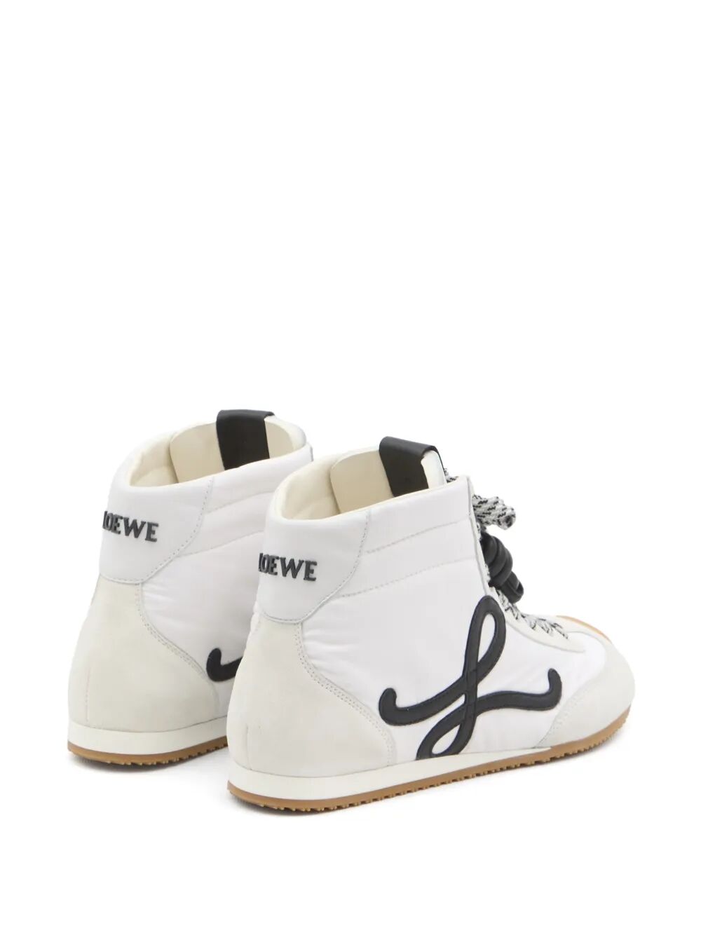 Loewe Women Ballet Runner 2.0 Nylon And Leather High-Top Sneakers