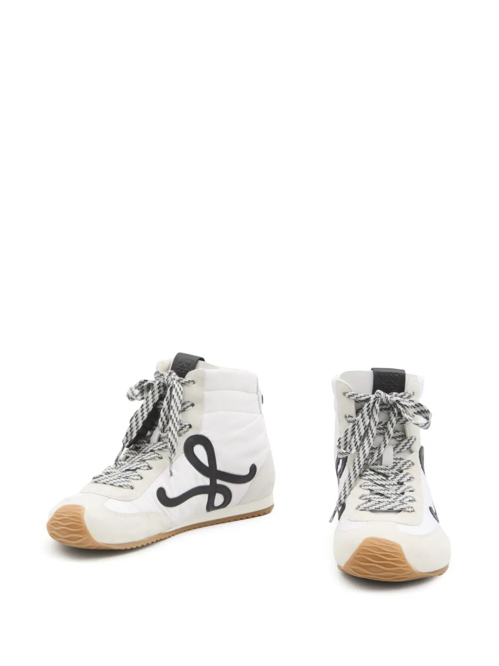 Loewe Women Ballet Runner 2.0 Nylon And Leather High-Top Sneakers