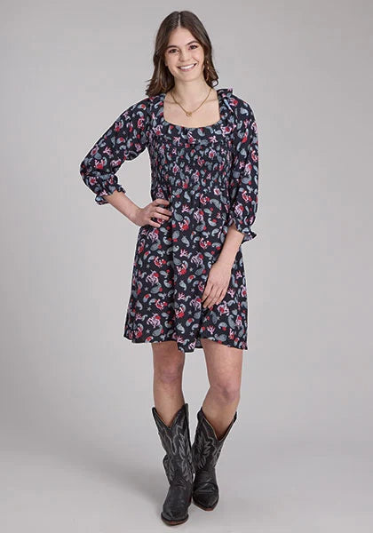 Roper 2225 Riders Printed (Black) - Women's Dress Black