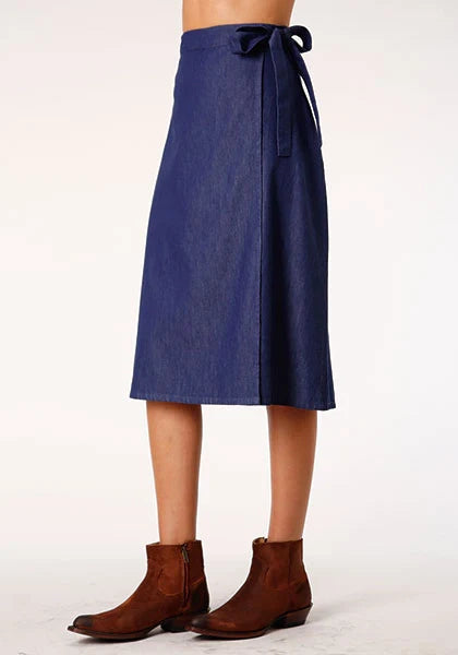 Roper 1283 5.5 Oz Indigo Denim (Blue) - Women's Skirt Blue