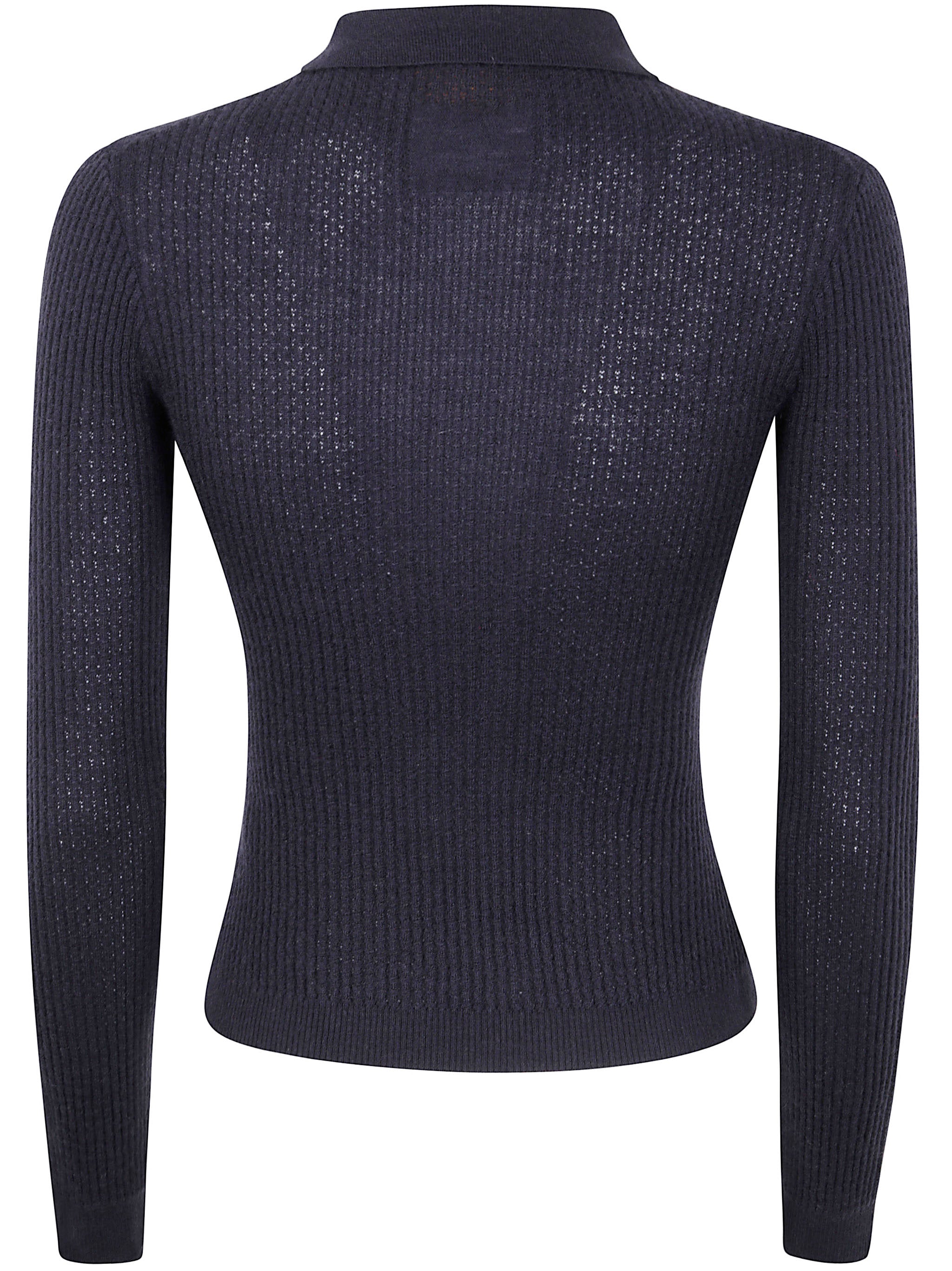 Guest In Residence Women Long Sleeves "Shrunken" Cashmere Polo Shirt