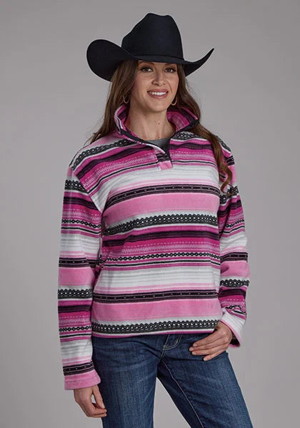 Roper 2322 Aztec (Pink) - Women's Fleece Pullover Pink