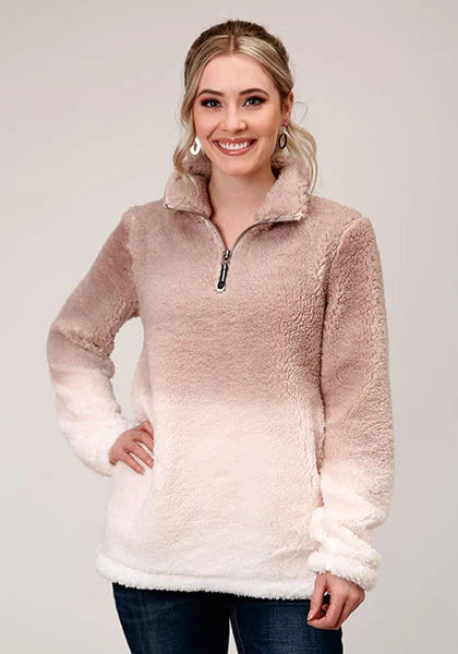 Roper 1353 Polar (Pink) - Women's Fleece Pullover Pink