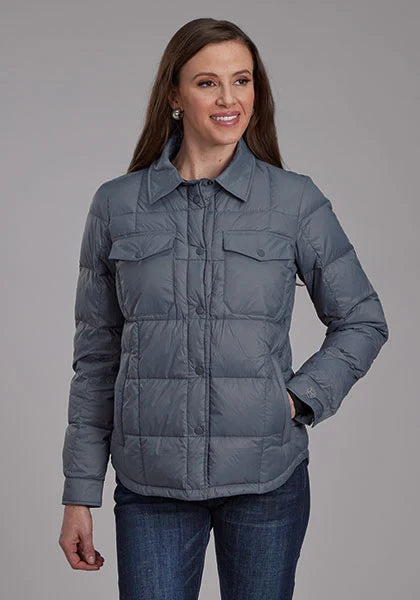 Roper 2165 Parachute Pockets (Steel) - Women's Nylon Jacket Steel