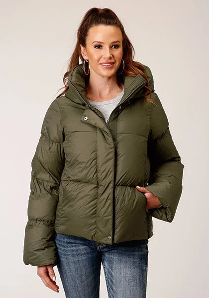 Roper 1744 Puffer (Green) - Women's Nylon Jacket Green