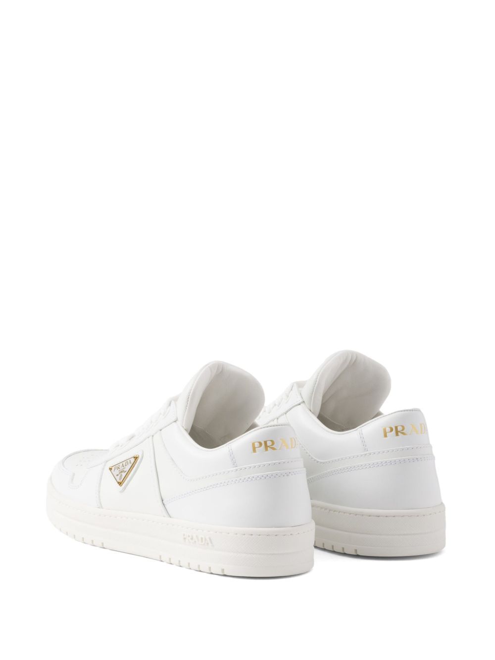 Prada Women Downtown Leather Sneakers