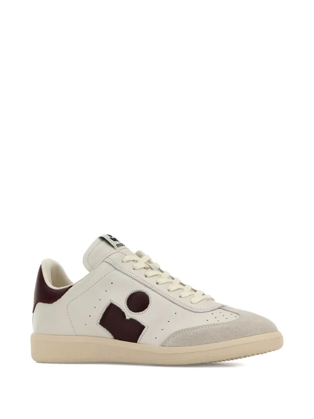 Isabel Marant Women Bryce Leather Sneakers With Suede Inserts