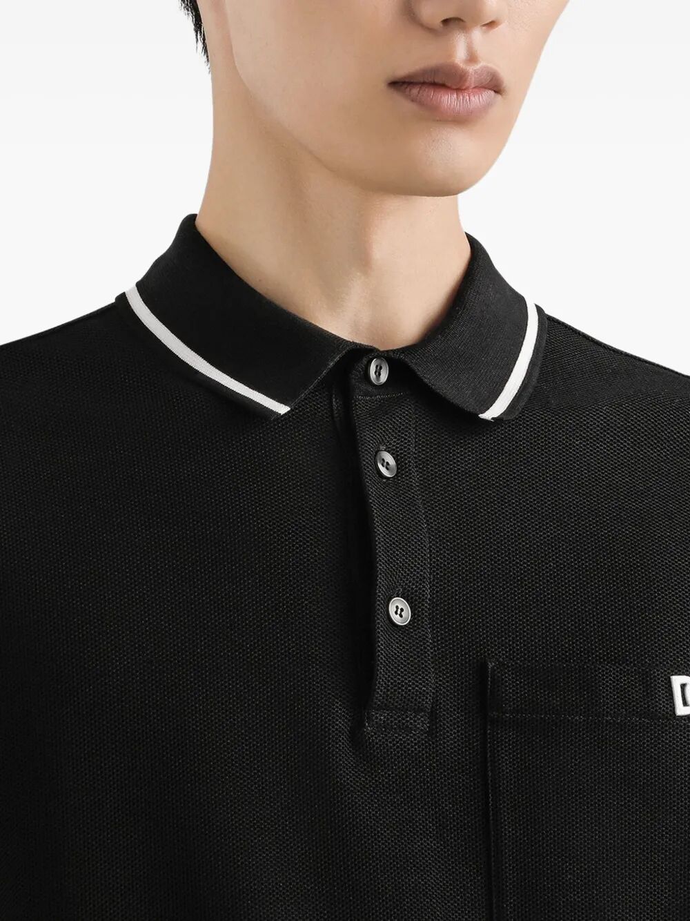 Dolce & Gabbana Men Cotton Piqué Polo Shirt
