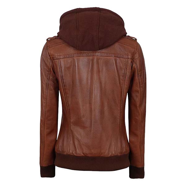Women's Retro Flyer Original Leather Bomber Jacket
