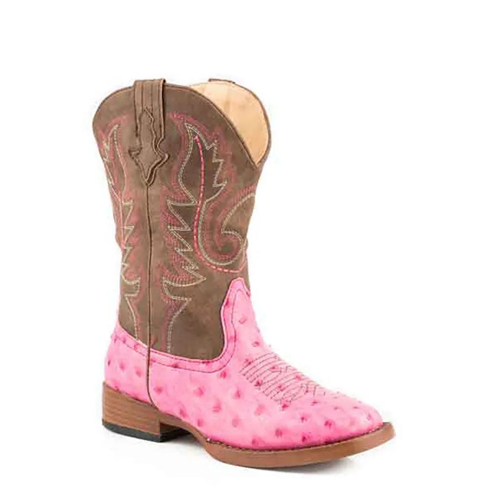 Roper Annabelle - Little Kids Cowgirl Boots Hot Pink