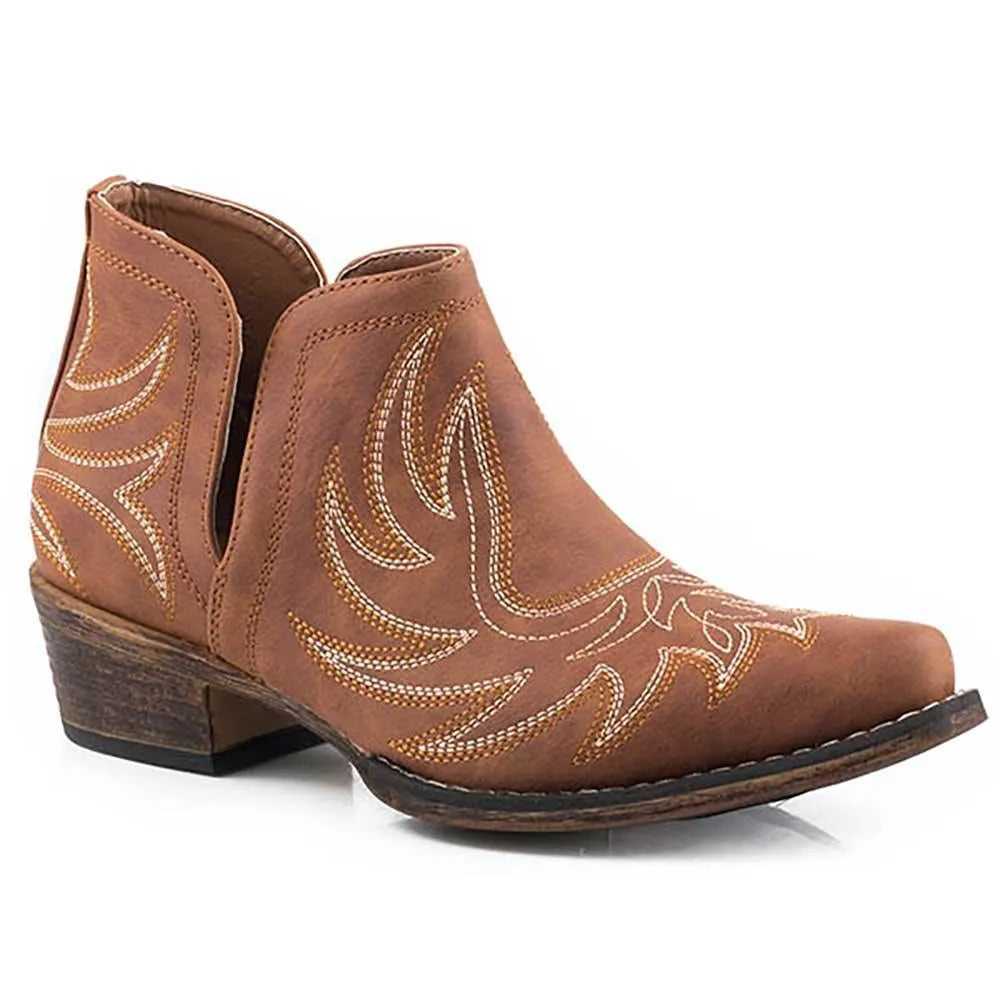 Roper Ava - Ankle Cowgirl Boot Tan Regular