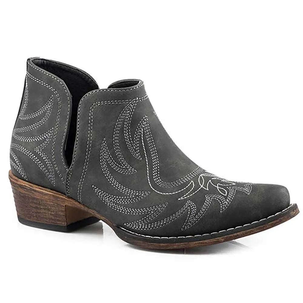 Roper Ava - Ankle Cowgirl Boot Black Regular