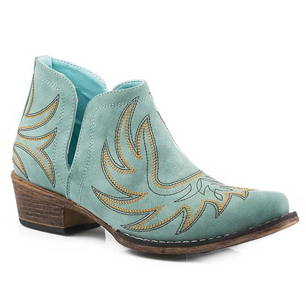 Roper Ava - Ankle Cowgirl Boot Blue Regular