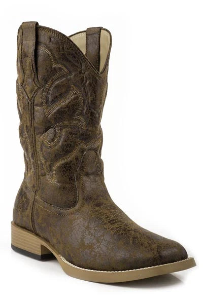 Roper Scout (Tan) - Men's Cowboy Boots Tan Regular