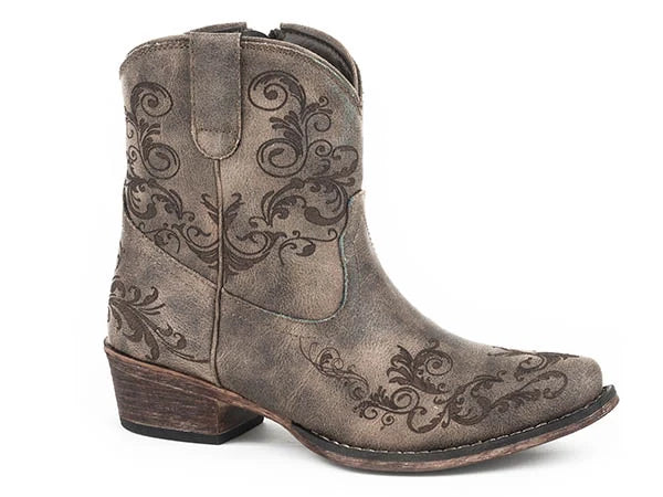 Roper Short Stuff (Brown) - Women's Cowgirl Boot Brown Regular