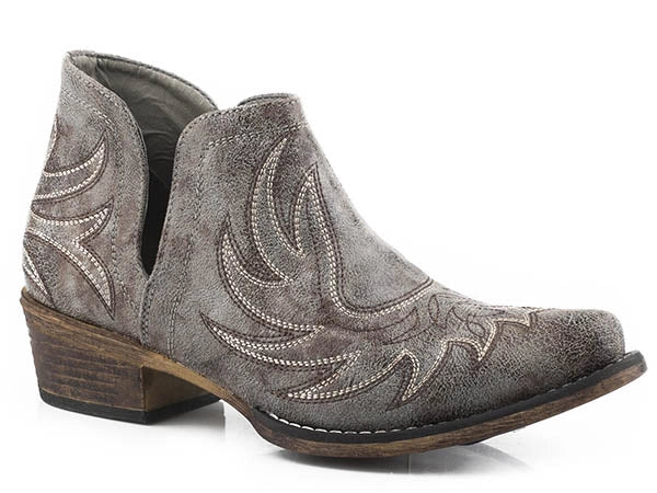 Roper Ava Vintage (Grey) - Women's Cowgirl Boot Grey Regular