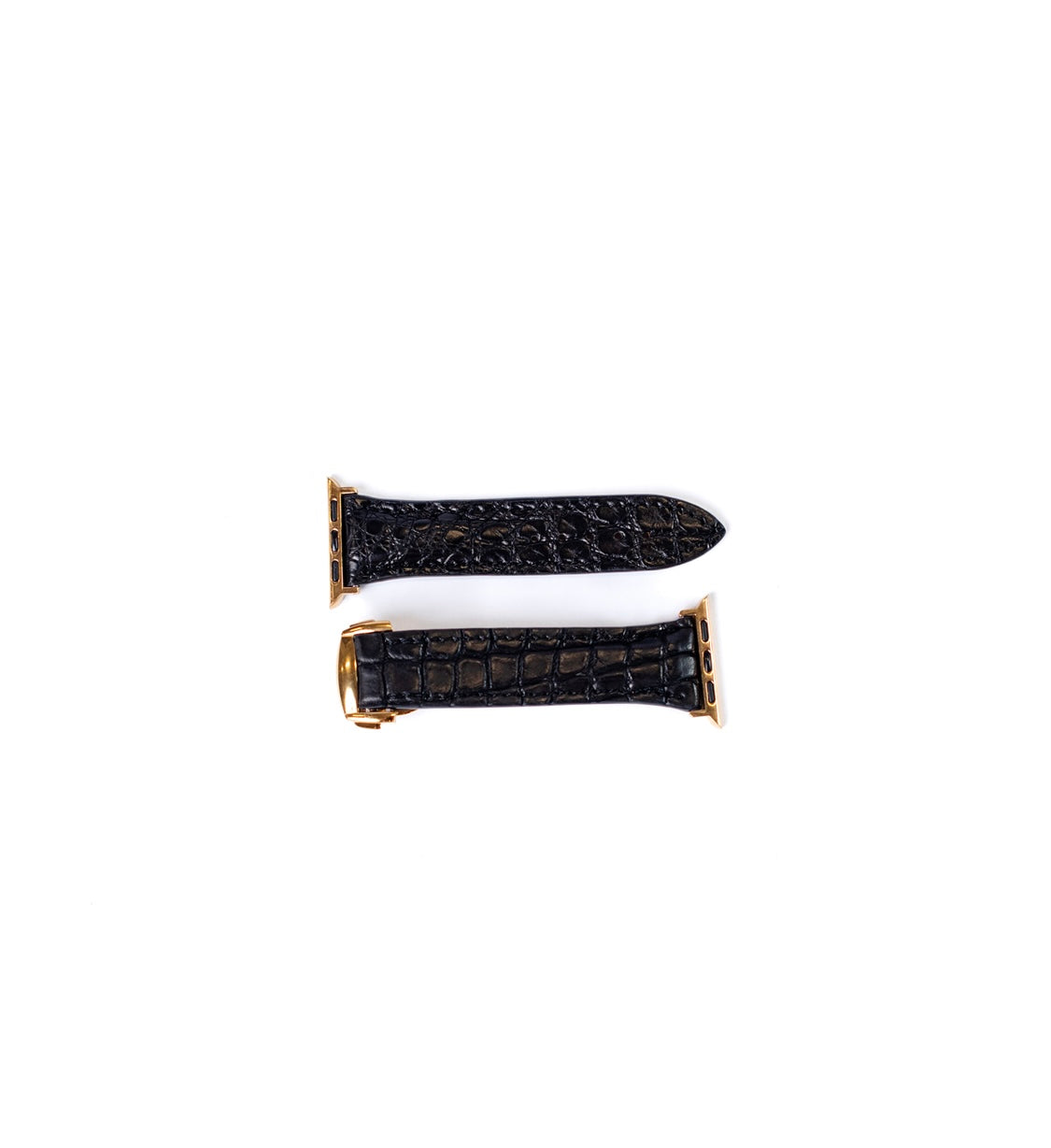 Apple Watch Band, Black Glazed Alligator