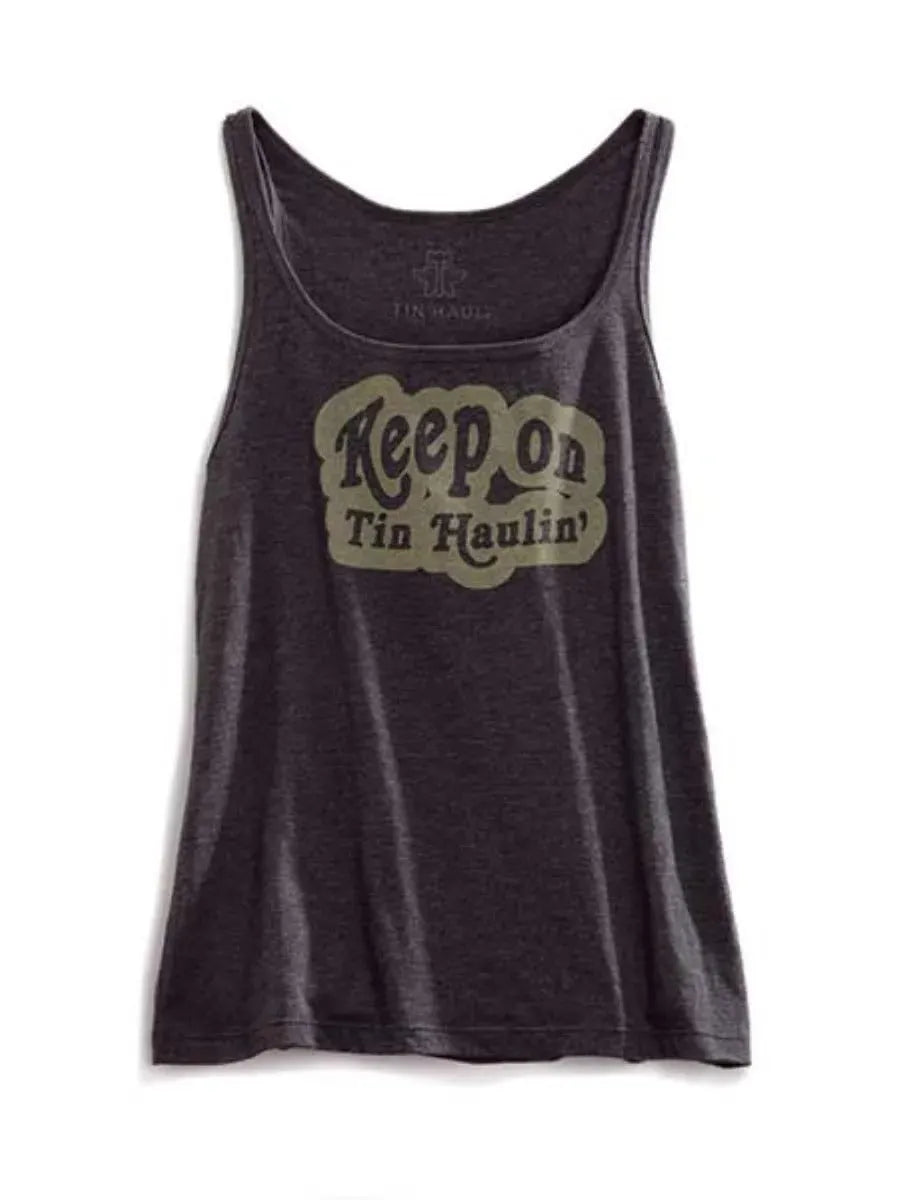 Tin Haul Keep On (Grey) - Women's Tank Top Grey