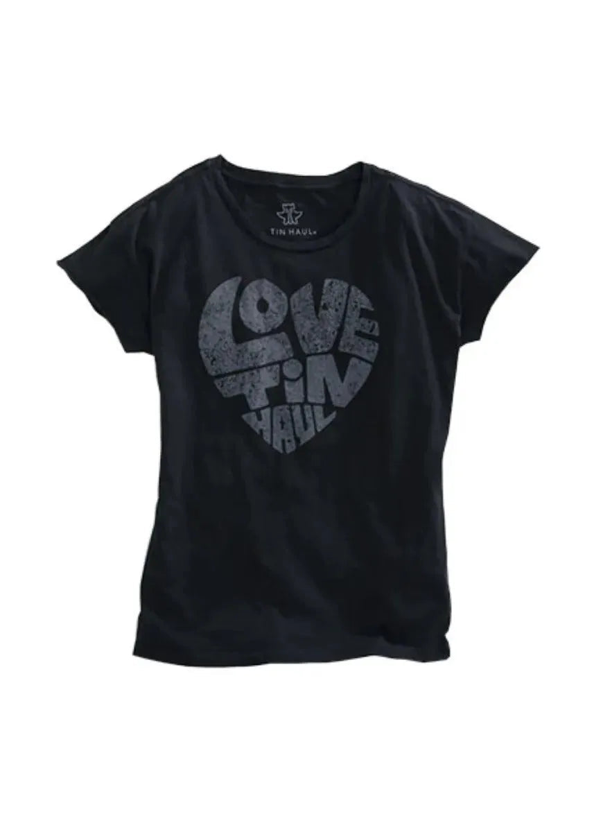 Tin Haul "Love Tin Haul" Logo (Black) - Women's T-Shirt Black