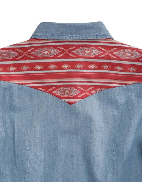 Tin Haul Aztec Yoke (Blue) - Women's Western Shirt
