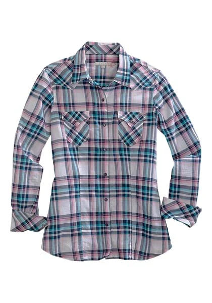 Tin Haul 2690 Plaid (Pink) - Women's Western Shirt Pink