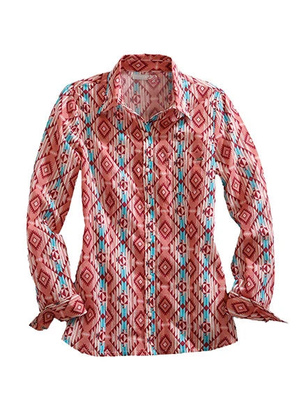 Tin Haul 1496 Southwest Serape (Pink) - Women's Western Shirt Pink