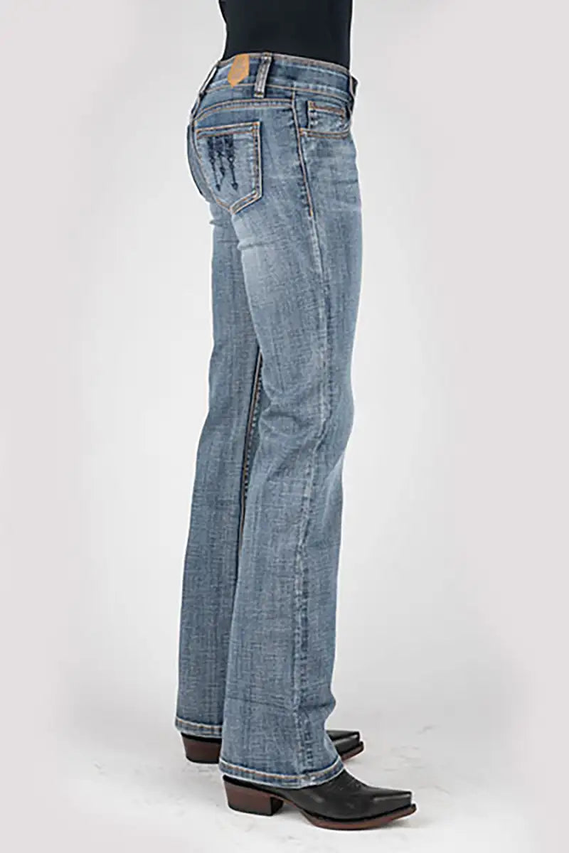 Tin Haul 280 Rosie Fit Embroidered Back Pocket ( Denim Light Wash ) - Women's Jeans