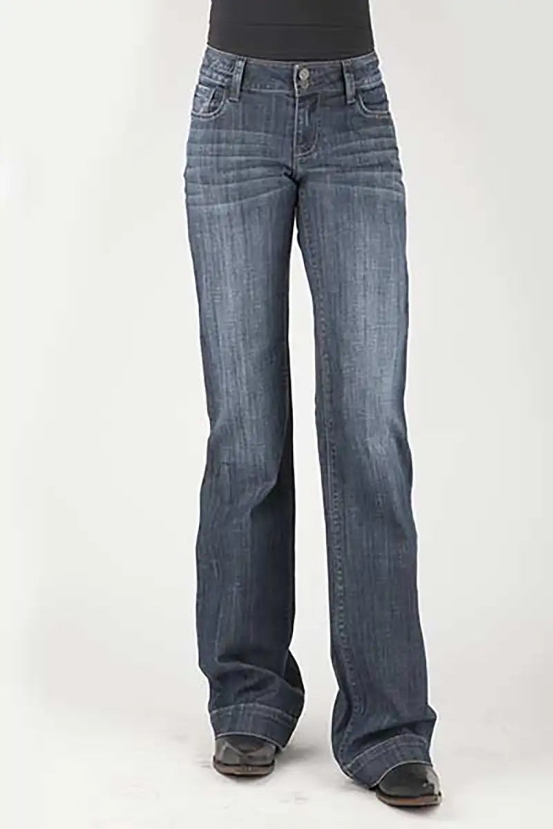 Tin Haul 460 Ella Fit Plain Pocket ( Denim Dark Wash ) - Women's Jeans Denim Dark Wash