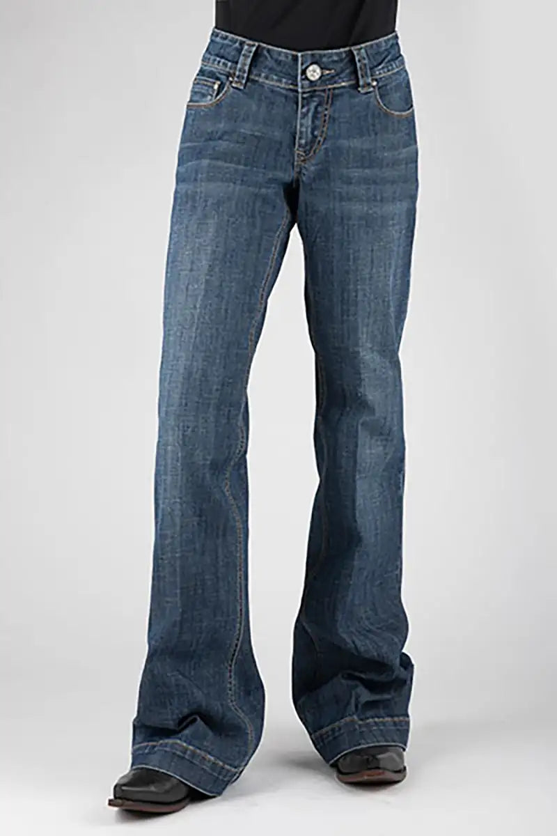 Tin Haul 460 Ella Fit Desert Mountain Pocket ( Denim Dark Wash ) - Women's Jeans Denim Dark Wash