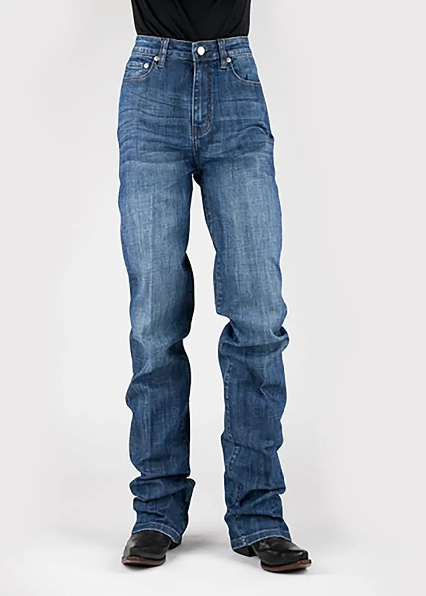 Tin Haul 525 Rachel Fit Horseshoe Pocket ( Denim Medium Wash )- Women's Jeans Denim Medium Wash