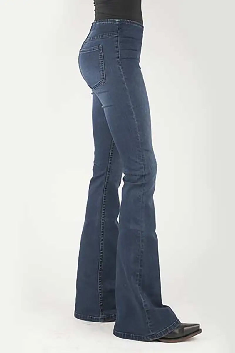 Tin Haul 825 Harlow Fit Skinny Flare ( Denim Dark Wash )- Women's Jeans
