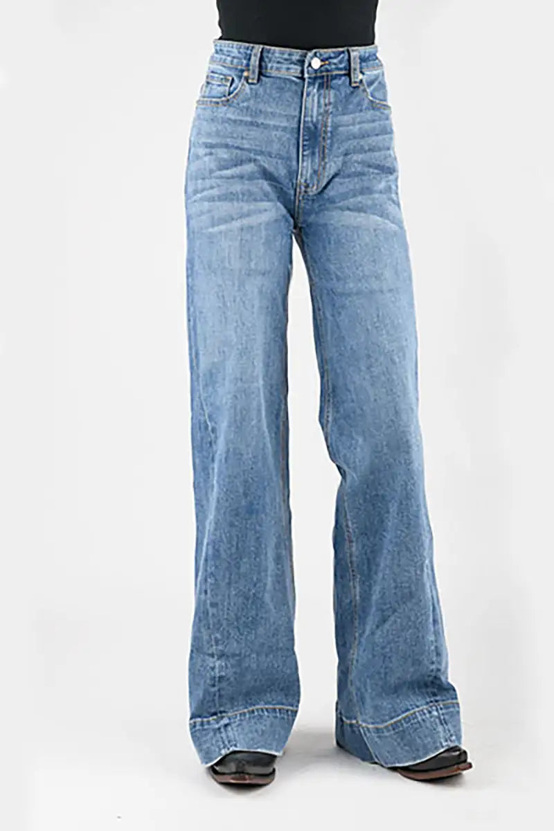Tin Haul 870 Claire Wide Leg ( Denim Light Wash )- Women's Jeans Denim Light Wash