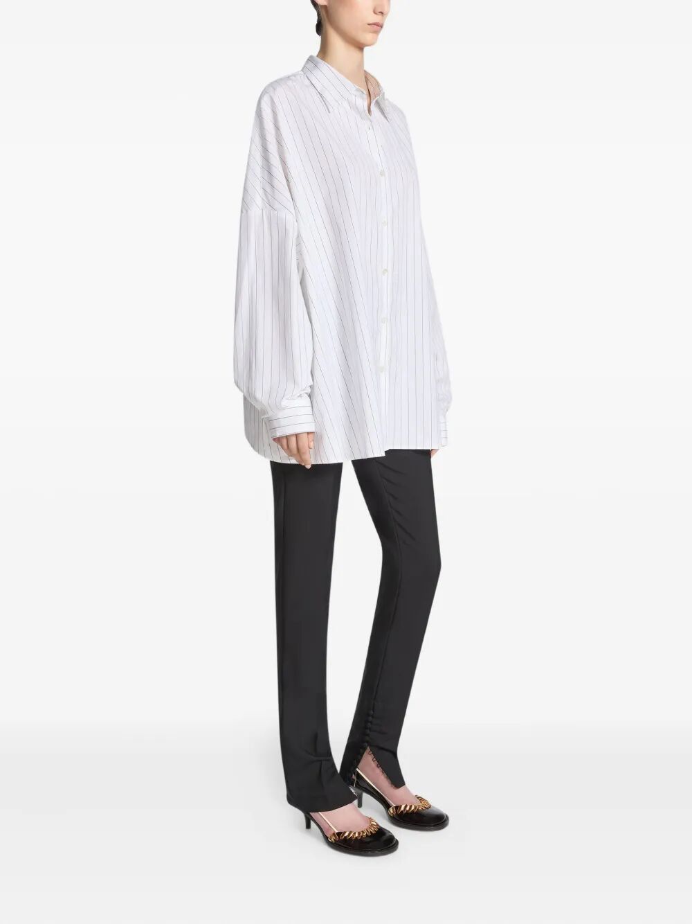 Dries Van Noten Women Casia Striped Shirt