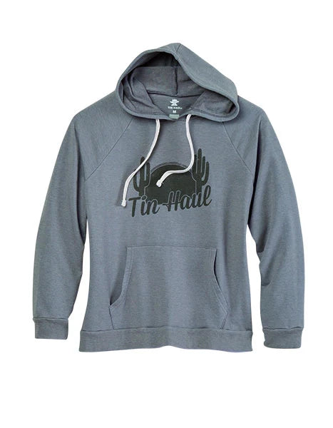 Tin Haul Retro Sunset (Grey) - Women's Hoodie Sweatshirt Grey