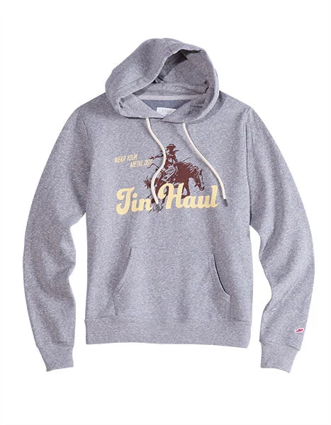Tin Haul "Wear Your Metal Out" (Grey) - Women's Hoodie Sweatshirt Grey