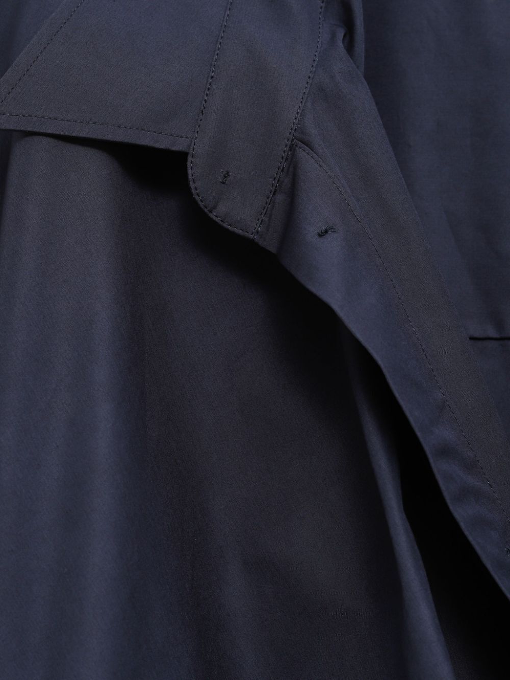 Balenciaga Women Elasticated Waistband Cotton Shirt Mini Dress