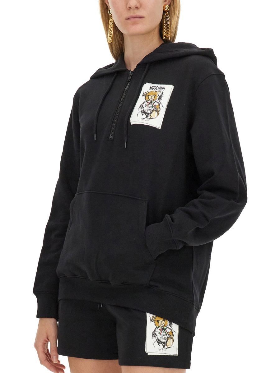 Moschino Women Sweatshirt With Logo Print