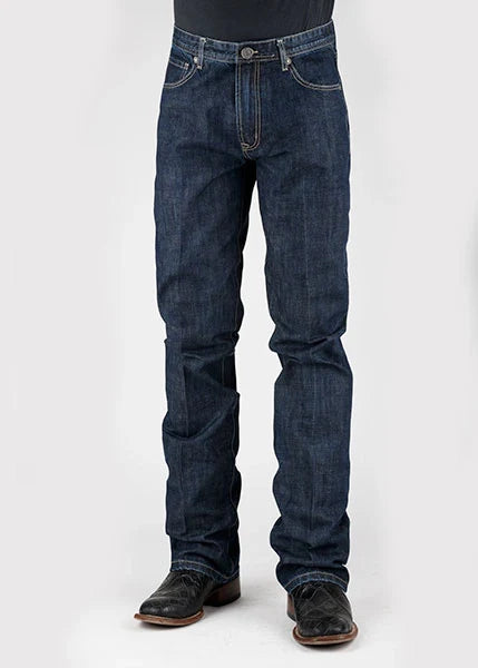 Stetson 1210 Straight Leg (Dark Wash) - Men's Jeans Denim Dark Wash