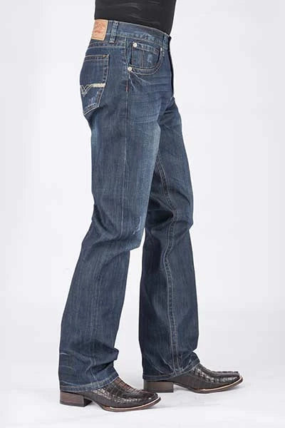 Stetson 1312 Fit Pocket Details (Dark Wash) - Men's Jeans